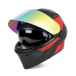 Orthrus Modular Full Face Motorcycle Helmet - LED, Bluetooth