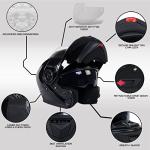 Milwaukee MPH9815DOT Gloss Black Modular Motorcycle Helmet