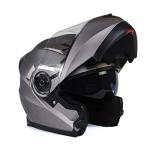 Milwaukee MPH9808 Ionized Silver Motorcycle Helmet - XL