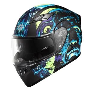KYPARA Dual Visor Flip-Up Full Face Helmet, XL