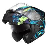 KYPARA Dual Visor Flip-Up Full Face Helmet, XL