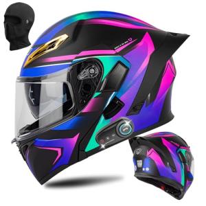 Bluetooth Modular Flip Up Full Face Motorcycle Helmet