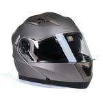 Milwaukee MPH9808 Ionized Silver Motorcycle Helmet - XL