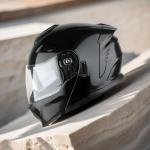 1Storm Modular Flip-Up Motorcycle Helmet - Glossy Black