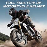 Triangle Modular Flip-Up Motorcycle Helmet for Men