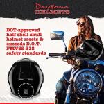 D.O.T. Daytona Glide Motorcycle Helmet - Black