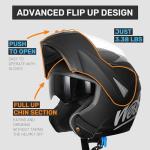 Westt Dual Visor Dirtbike Helmet for Adults