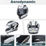 Bluetooth Modular Full Face Motorcycle Helmet