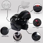 Milwaukee MPH9806DOT Black Modular Motorcycle Helmet - Large