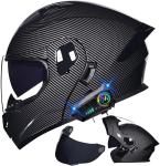 Bluetooth Modular Full Face Motorcycle Helmet – Large