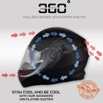 Milwaukee MPH9806DOT Black Modular Motorcycle Helmet - Large