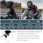 Bluetooth Modular Full Face Motorcycle Helmet - Blue