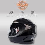 Milwaukee MPH9806DOT Black Modular Motorcycle Helmet - Large