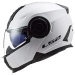 LS2 Horizon Modular Helmet with SunShield - Gloss White