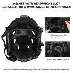 AOUTACC Lightweight Tactical Fast Helmet with Accessories