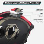 Modular DOT Approved Full Face Motorcycle Helmet