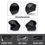 Bluetooth Modular Full Face Motorcycle Helmet with Dual Visors
