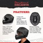 Daytona Glide DOT Motorcycle Helmet - Matte Black