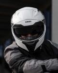 Auboa Modular Dual Visor Motorcycle Helmet - White XL