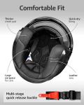 YEMA Motorcycle Open Face Helmet - DOT Approved