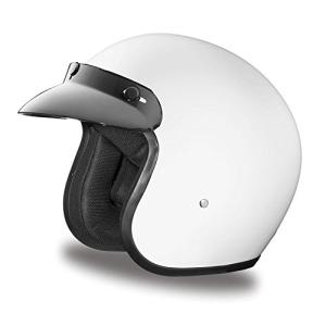 Daytona Hi-Gloss White Cruiser Motorcycle Helmet