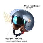 DOT Approved Open Face Motorcycle Helmet for Adults
