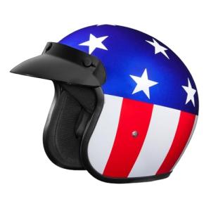 Daytona 3/4 Open Face Motorcycle Helmet - DOT Approved