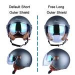 DOT Approved Open Face Motorcycle Helmet for Adults