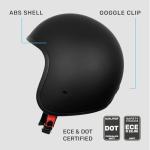 Westt Vintage Open Face Helmet for Men and Women