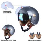 DOT Approved Open Face Motorcycle Helmet for Adults