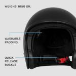 Westt Vintage Open Face Helmet for Men and Women