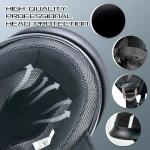 Black Open Face Motorcycle Helmet with Sun Visor