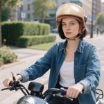 Retro Open Face Motorcycle Helmet for Adults