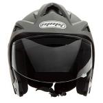 MMG Model 20 Open Face Motorcycle Helmet - Matte Black
