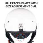 VCOROS VHF04 Half Helmet with Sun Visor