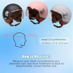 Retro Open Face Motorcycle Helmet for Adults