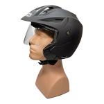MMG Model 20 Open Face Motorcycle Helmet - Matte Black