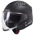 LS2 Copter Matte Black Open Face Helmet - Large