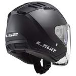LS2 Copter Matte Black Open Face Helmet - Large