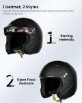 ILM Snell SA2020 Open Face Racing Helmet