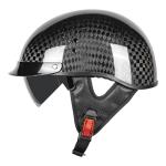 Lightweight Carbon Fiber Motorcycle Half Helmet