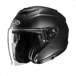 HJC i31 Open Face Motorcycle Helmet - Large Black
