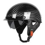 Lightweight Carbon Fiber Motorcycle Half Helmet