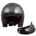 Harssidanzar Retro 3/4 Open Face Motorcycle Helmet