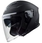 Vega Unisex Open Face Motorcycle Helmet, Matte Black
