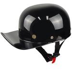 Vintage Open Face Baseball Cap Motorcycle Helmet, DOT Approved