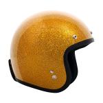 VCAN V85C Gold Metallic 3/4 Motorcycle Helmet