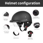 DOT Approved Retro Half Face Motorcycle Helmet
