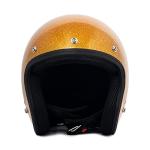 VCAN V85C Gold Metallic 3/4 Motorcycle Helmet