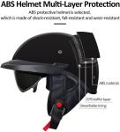 DOT Approved Retro Half Face Motorcycle Helmet